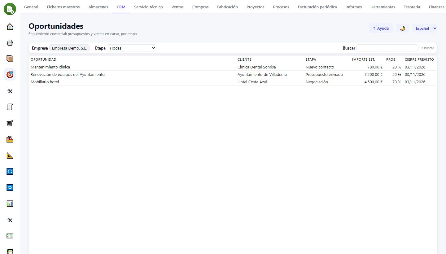Vendes i CRM